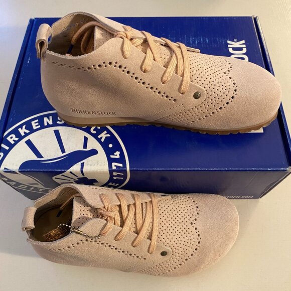 NIB Birkenstock Dundee Plus Rose Reptile Suede Chukka Sneakers EU 36 - Picture 3 of 6